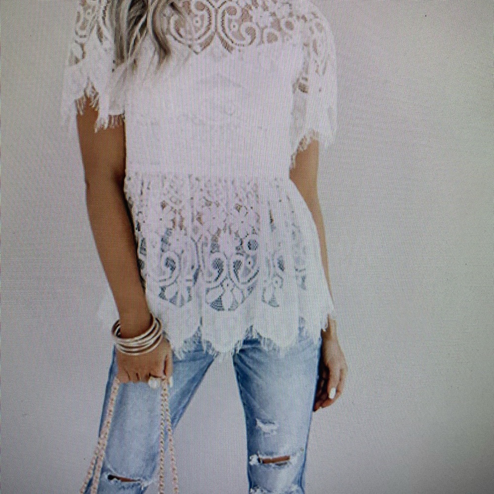 White lace top